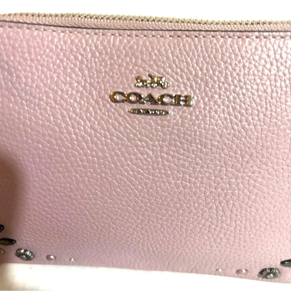 Coach Pink Wristlet Bag